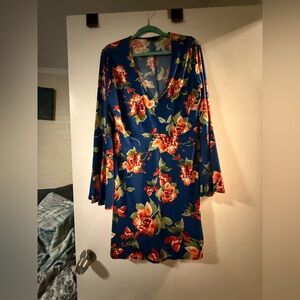 Forever 21 Blue Floral Mini Dress